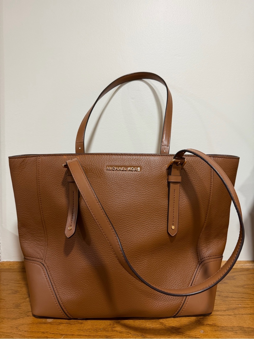 Michael Kors Tan Aria Large Leather Tote